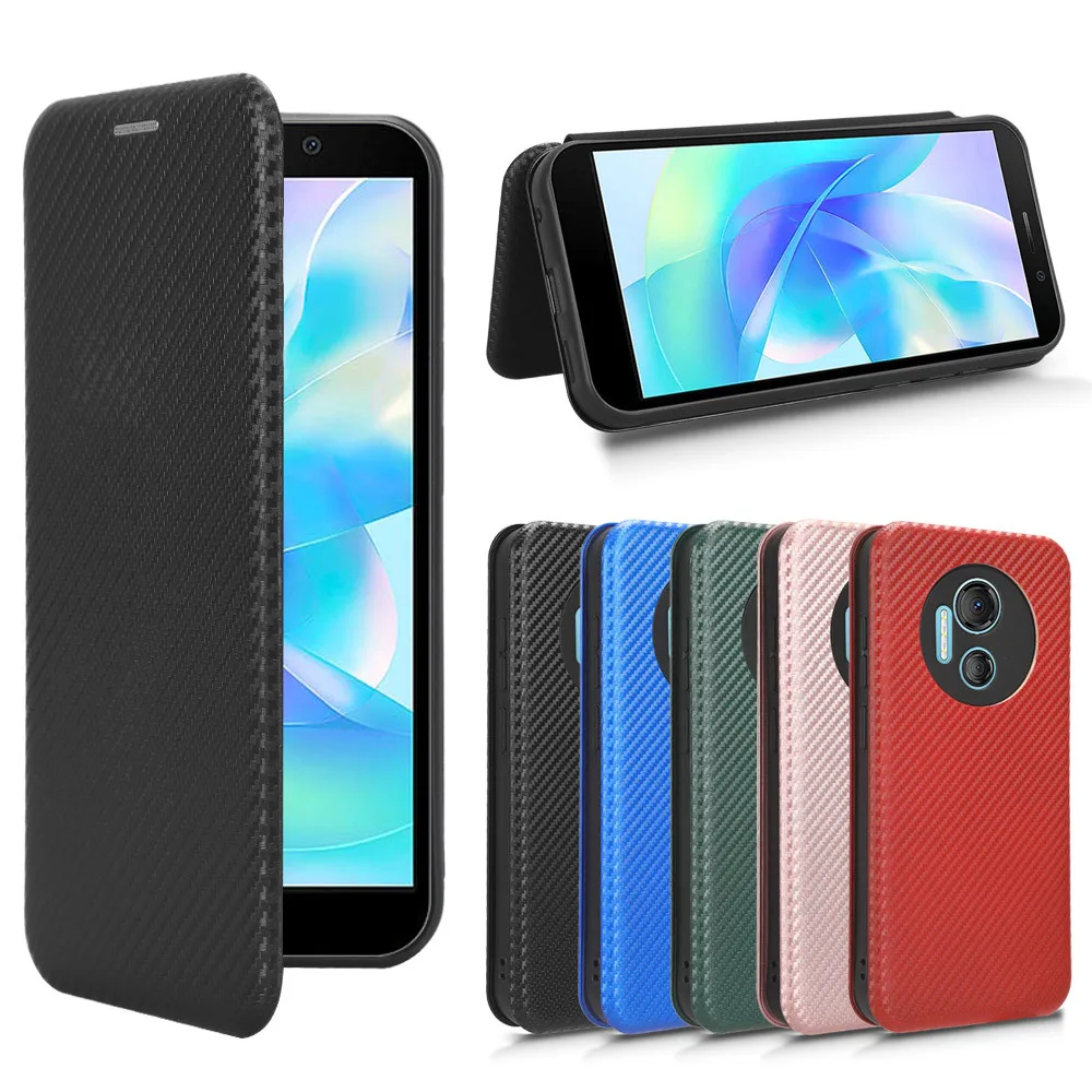 Para Doogee X97 funda de lujo con tapa de fibra de carbono funda tipo billetera con soporte a prueba de golpes para Doogee X97 Pro X 97 bolsa de teléfono DoogeeX97