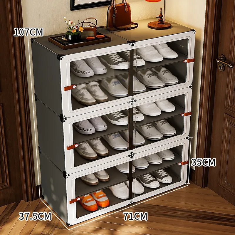 Plastic Ultra Thin Shoe Cabinet Multipurpose Large Capacity Shoe Cabinet Entrance Luxury Organizer Zapatero Mueble Furniture
