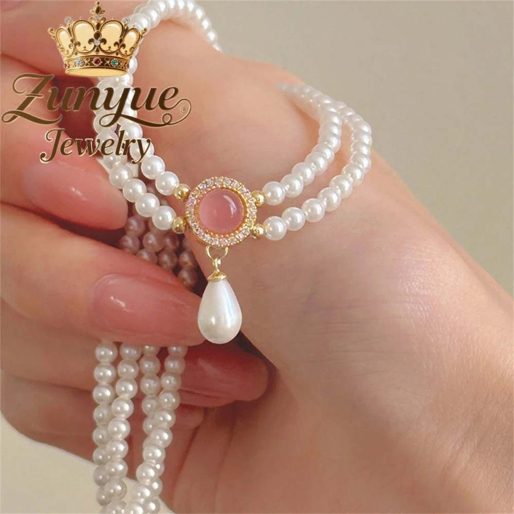 

Pearl Necklace, Light Luxury Sweater Chain, High-End Layering Necklace Accessory, Best Selling Charms, Fashion Jewelry, Exquisit
