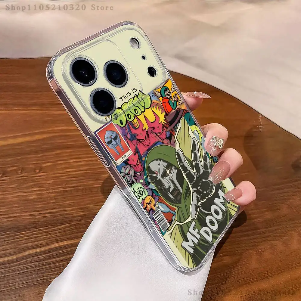 Чехол для телефона Rapper Retro Mf D-Doom для iPhone 17,16,11,15,13,14,12,Air,Mini,Plus,Pro,Max,Plus,E Clear Soft Shell