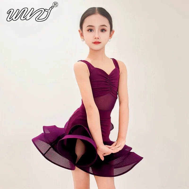 Nieuwe Latin Dance Oefenkleding Latin Dance Kleding Meisjes High-end Oefenkleding