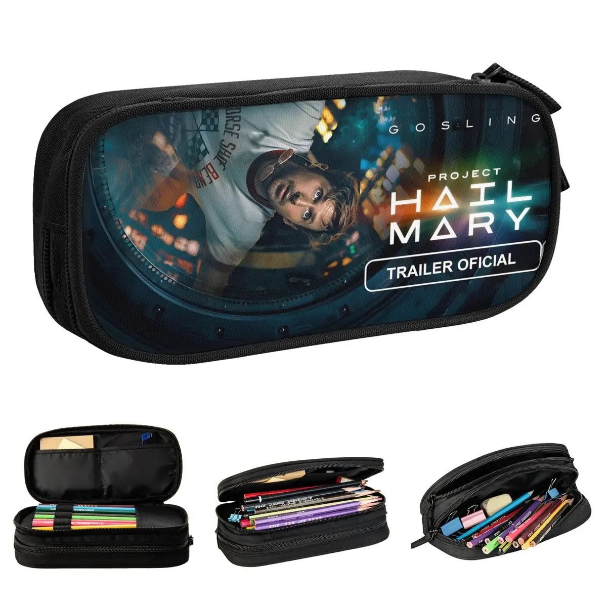 Nuevo estuche para lápices con diseño de la película Hail Mary, estuche para lápices Rocky Alien, caja para lápices para estudiantes, bolsas escolares, accesorios de regalo para estudiantes