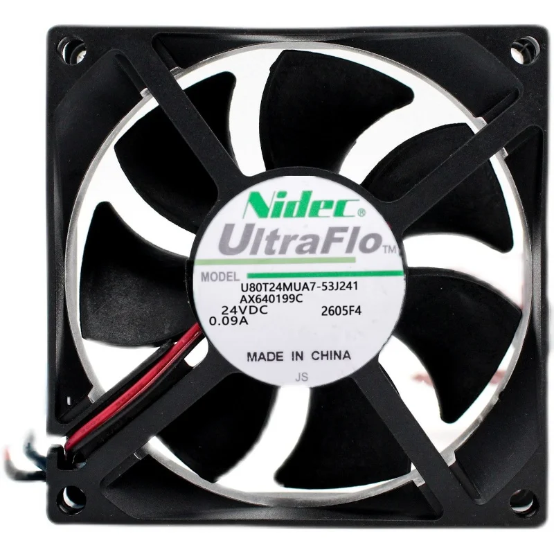 새로운 오리지널 U80T24MUA7-53J241 24V 0.09A 8025 80x80x25mm 냉각 팬 라디에이터