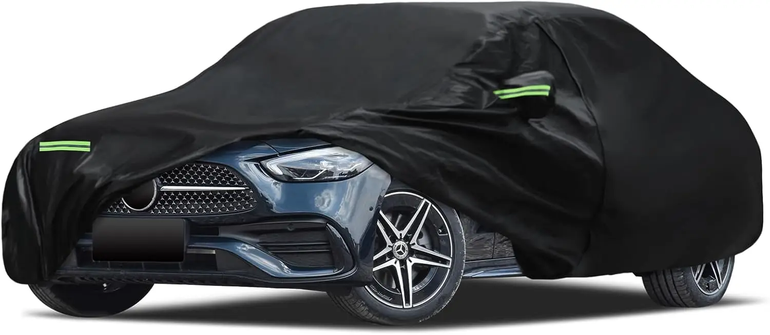 

Водонепроницаемый чехол для автомобиля Mercedes C-Class 2008-2026, индивидуальный пошив, защита от солнца и дождя, с молнией и ветрозащитными ремнями