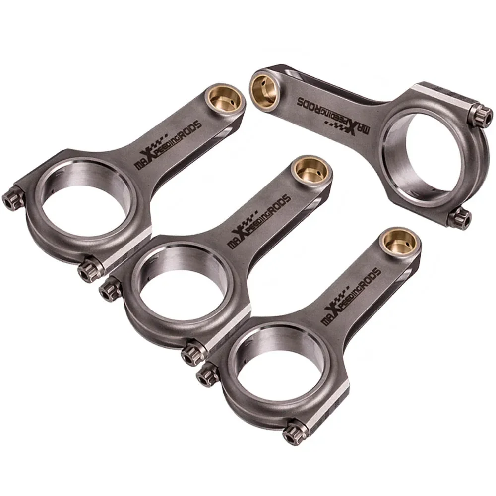 MaXpeedingrods Forged Steel H-Beam Connecting Rod+Bolt For Ford XFlow Lotus Twincam BDA 5.23 4x