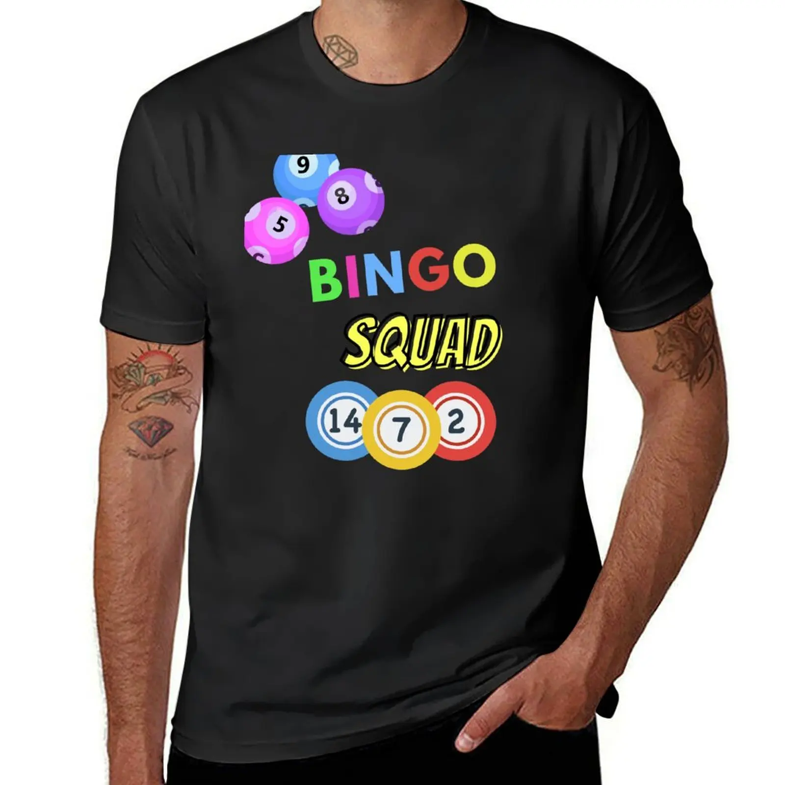 Bingo Squad For Bingo Players T-Shirt vintage clothes Blouse plus size tops new edition funny t shirts for men