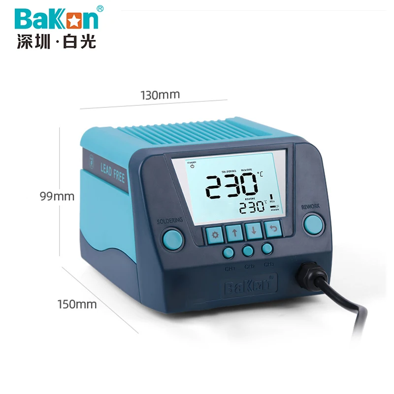 

BAKON Bk880 hot air gun welding station 550W high frequency electric iron constant temperature digital display eddy current fan