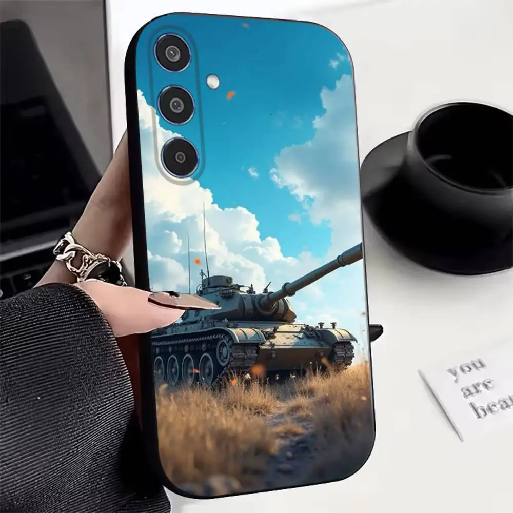 World of Tanks Round For Samsung Phone Case, Non-slip & Shockproof  A22 A21 A20 Ultra A70 A71 A73 A72