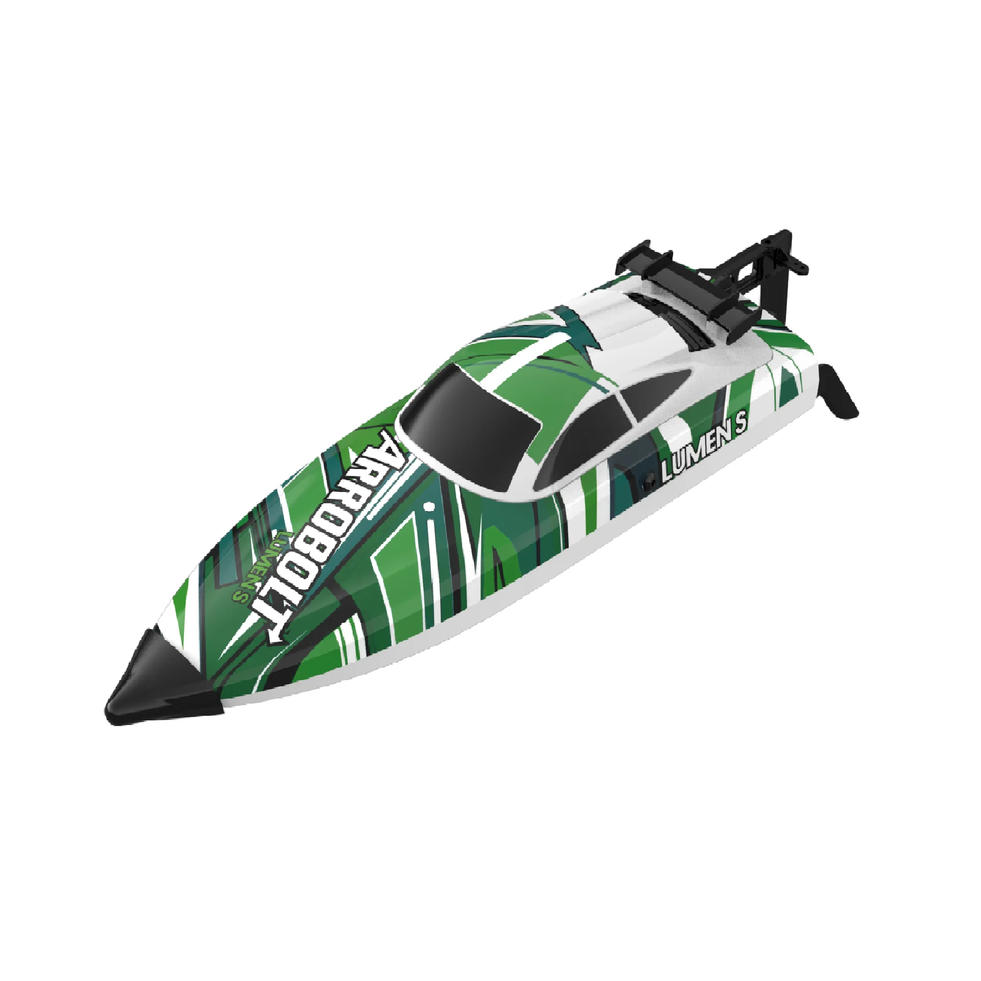 

2.4G Outdoor Rc Racing Boat High Speed Yacht With Light Remote Control Racing Boat Toy Anti-Crash Waterproof Plastic Rc Boat Toy