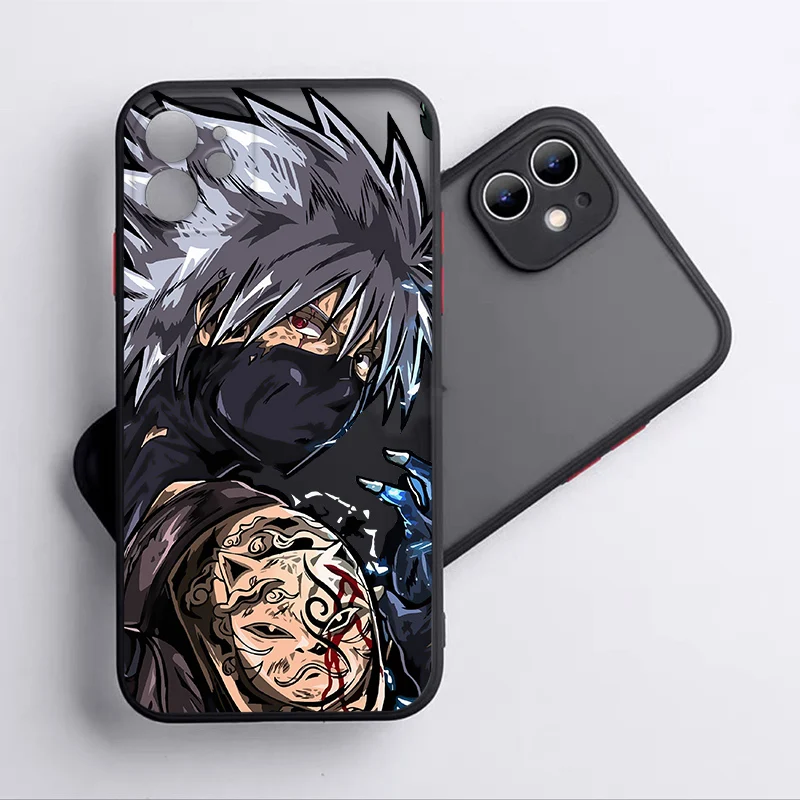 Narutos Anime For Apple iPhone 15 14 13 12 mini 11 XS XR X 8 7 Pro Max Plus TPU Frosted Translucent Phone Case