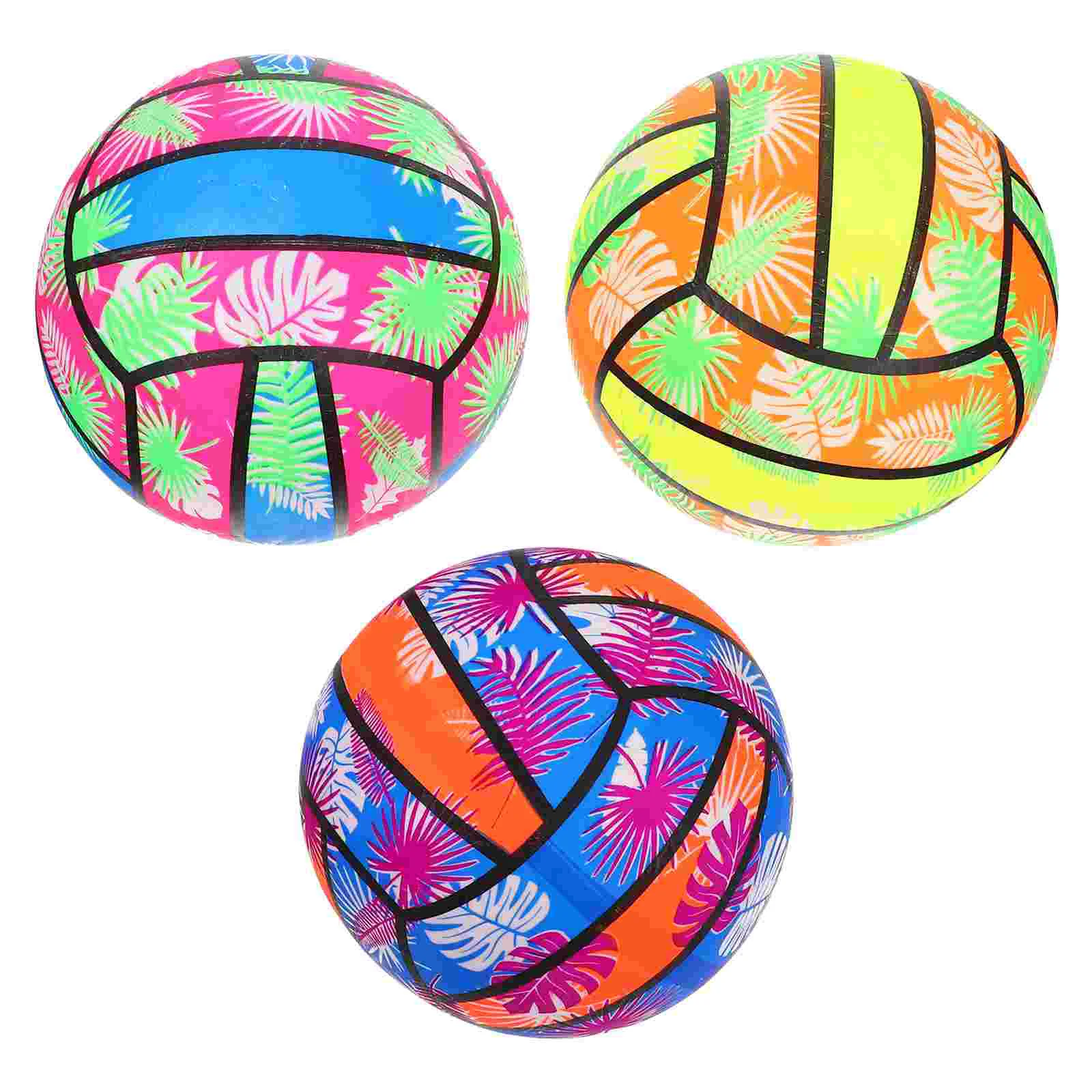 3 Pcs outside Toys The Ball Inflatable Volleyball Children Beach Summer Water Playing Volleyballs Fitness