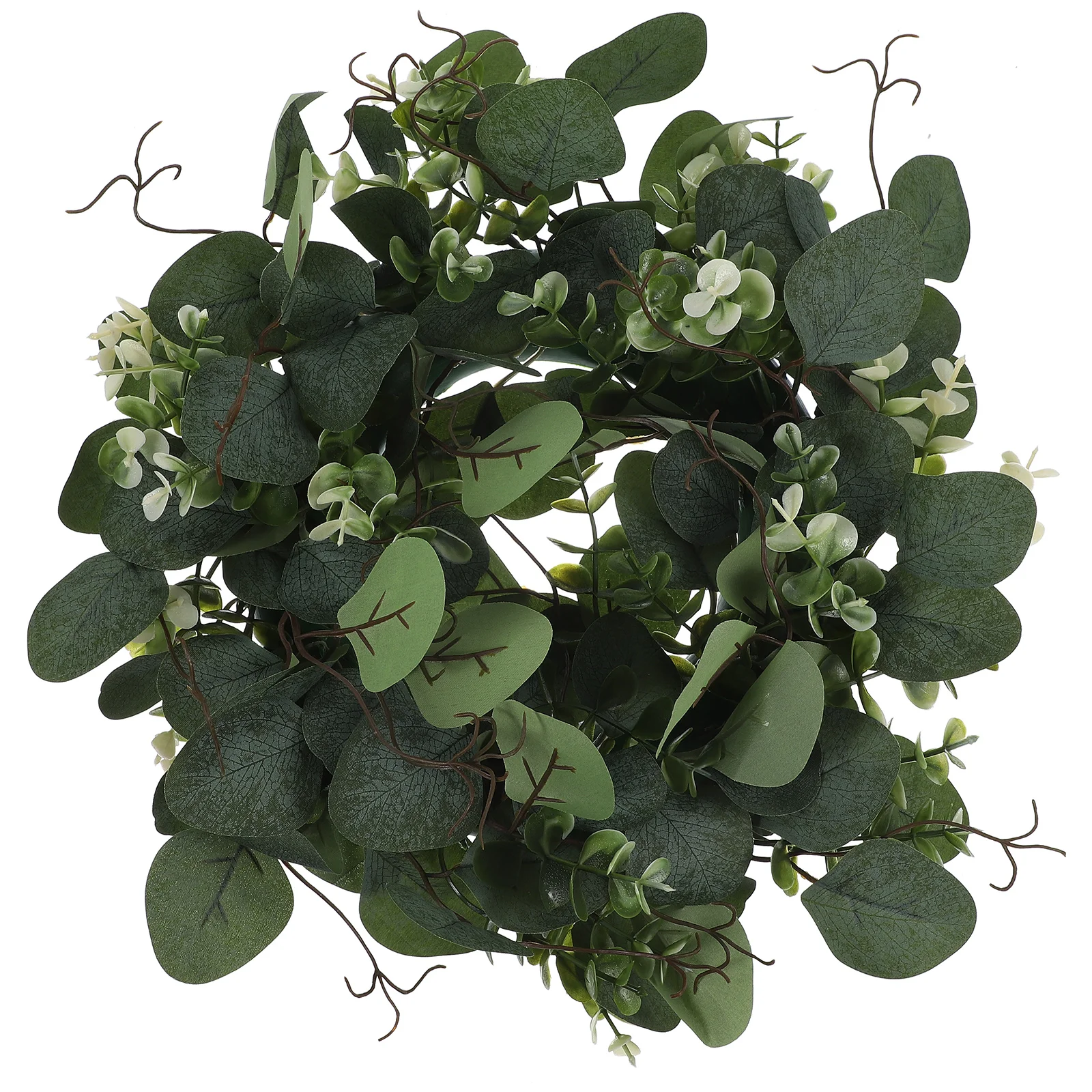 

Artificial Eucalyptus Wreath Faux Green Leaves Lightweight Decorative Garland Front Wall Decoration Chic Diy Accessories Photo