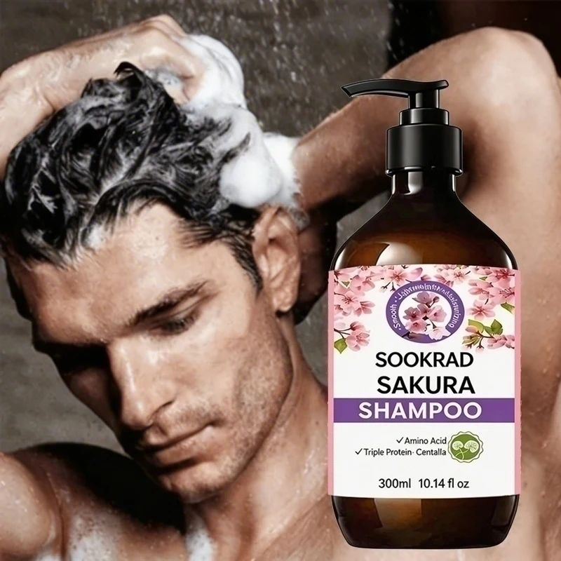 

Sakura Shampoo Centalla Extract Volumizing Long Lasting Freshness Hair Care 300ml