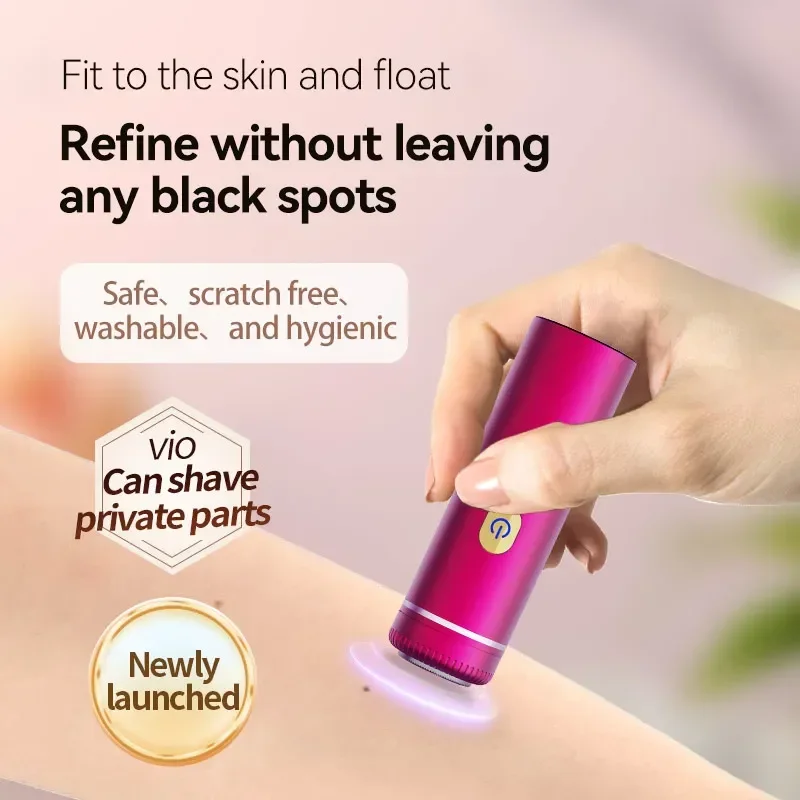 USB Rechargeable Mini Cylindrical Electric Shaver Waterproof Private Foot Armpit Hair Remover Full