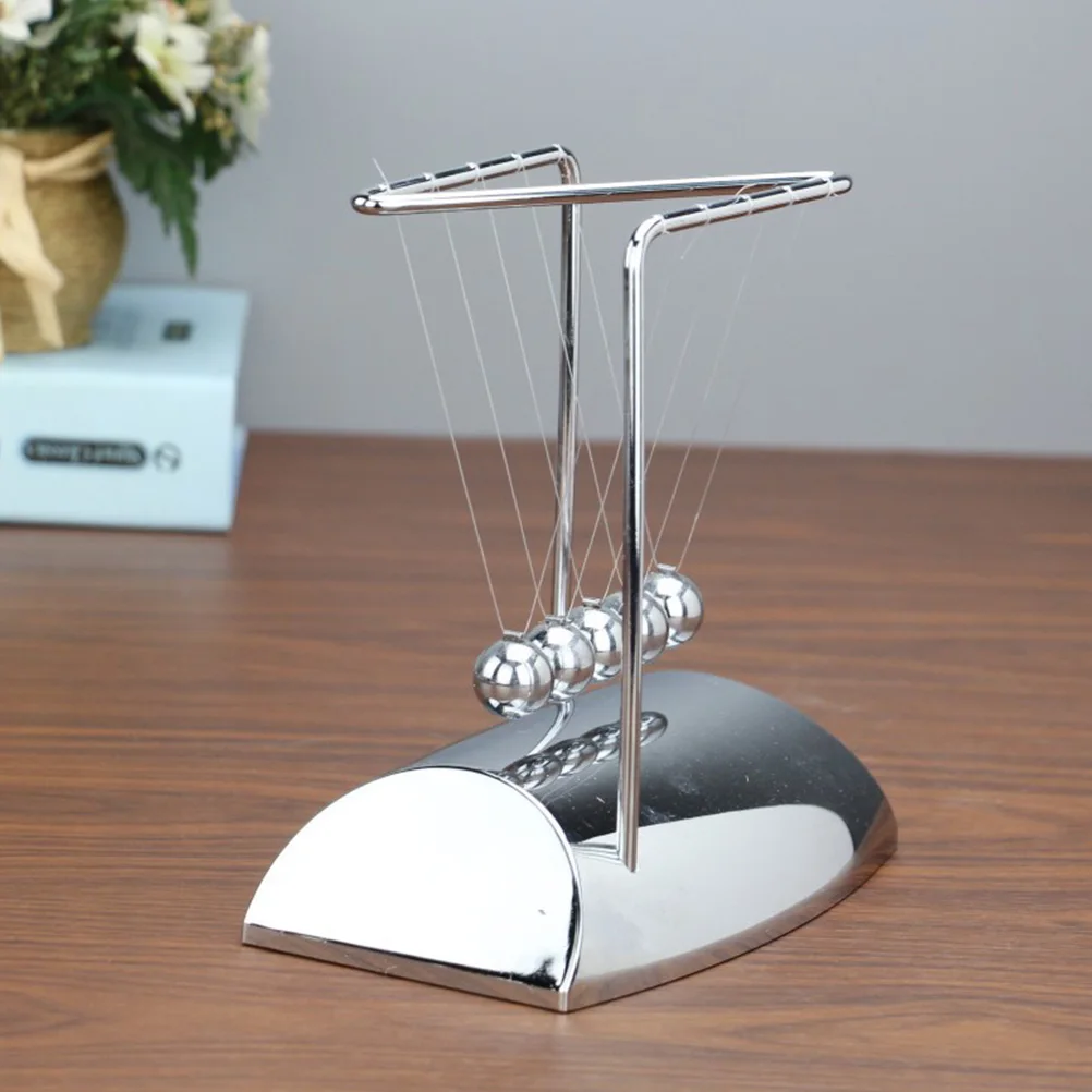 1pc Physics Science Desk  Adorn Balance Newton Cradle Newtons Science Craft pendulum Balls Desk Physics Perpetual Physical Decor