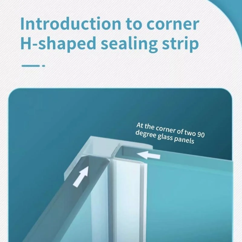 

Multipurpose Glass Door Seal Strips Portable for Clean And Safe Bathrooms