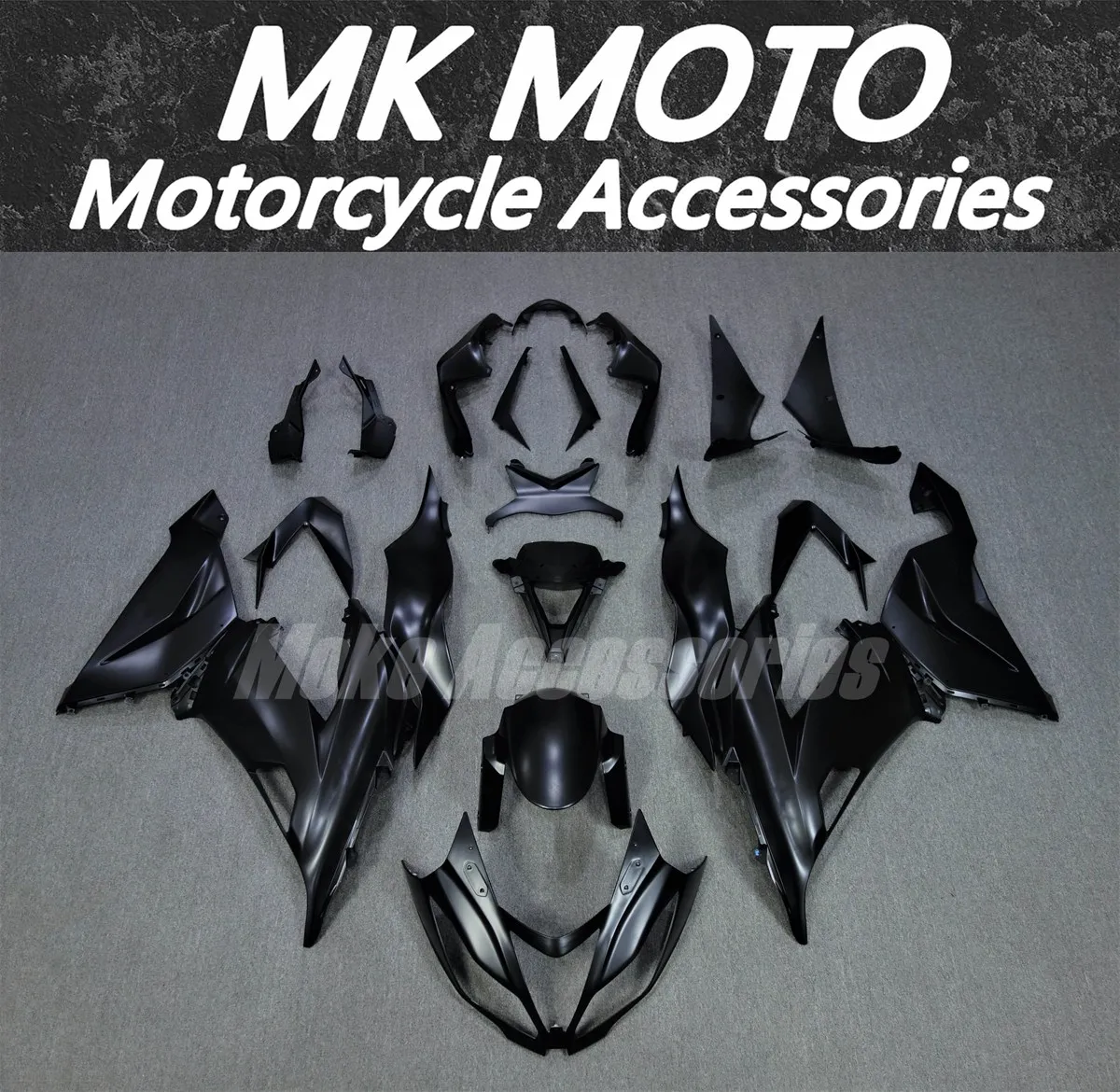 

Moke moto Fairings Kit Fit For zx-6r 2013 2014 2015 2016 2017 2018 636 Bodywork Set Ninja Matte Black New