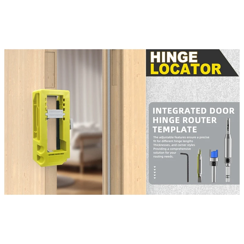 Door Hinge Jig Door Hinge Mortiser Hinge Installation Kit Door Hinge Router Mortiser For 3 Inch To 5 Inch Hinges