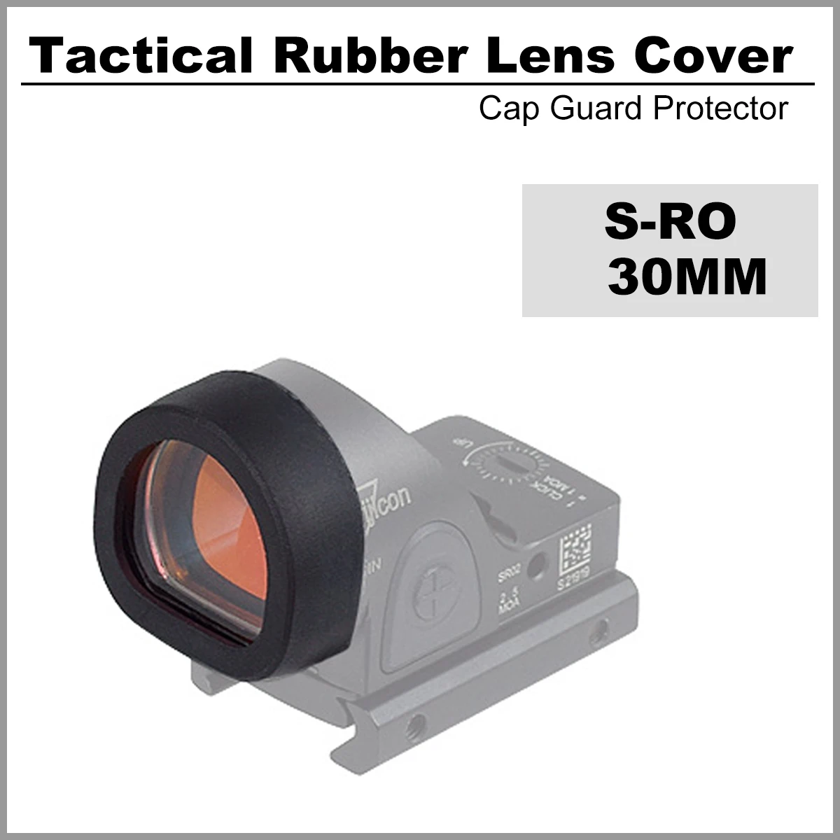 Тактическая резиновая крышка объектива, защитная крышка для SR-O MR-O Red Dot Sight, тактическая оптика, прицел, прицел, Glock, охота