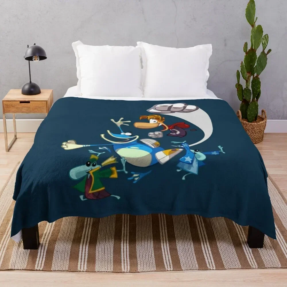 Rayman and Globox Throw Blanket Bed covers Fashion Sofas Blankets