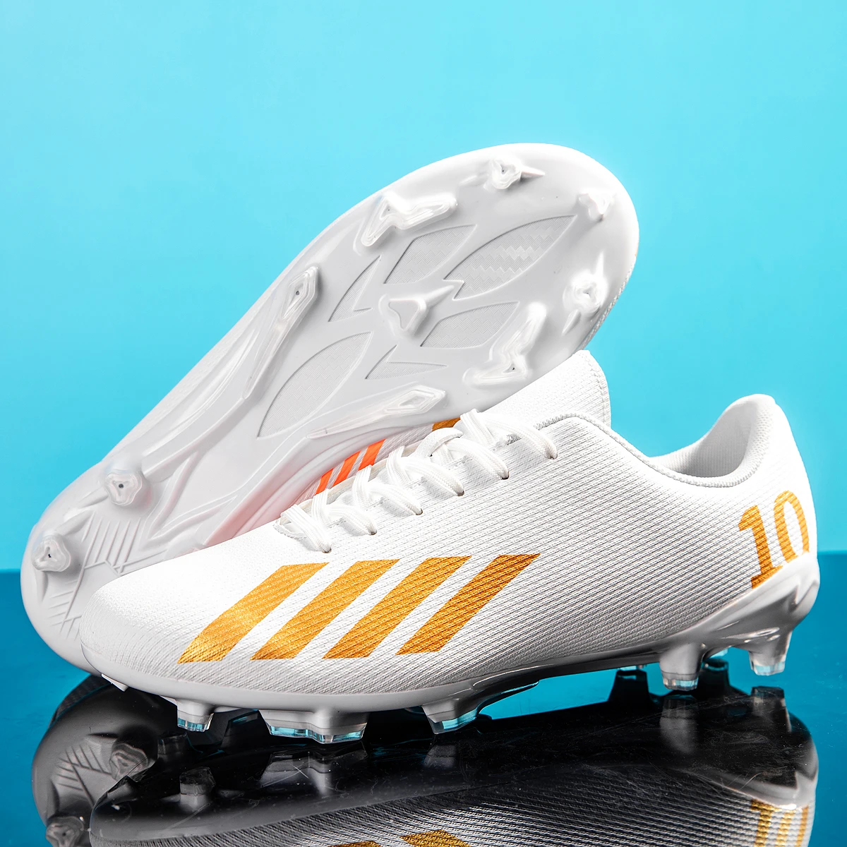 

Original Men Soccer Shoes Professional Football Shoes Training Football Field Boots Outdoor Long Spikes Fast Society Cleats