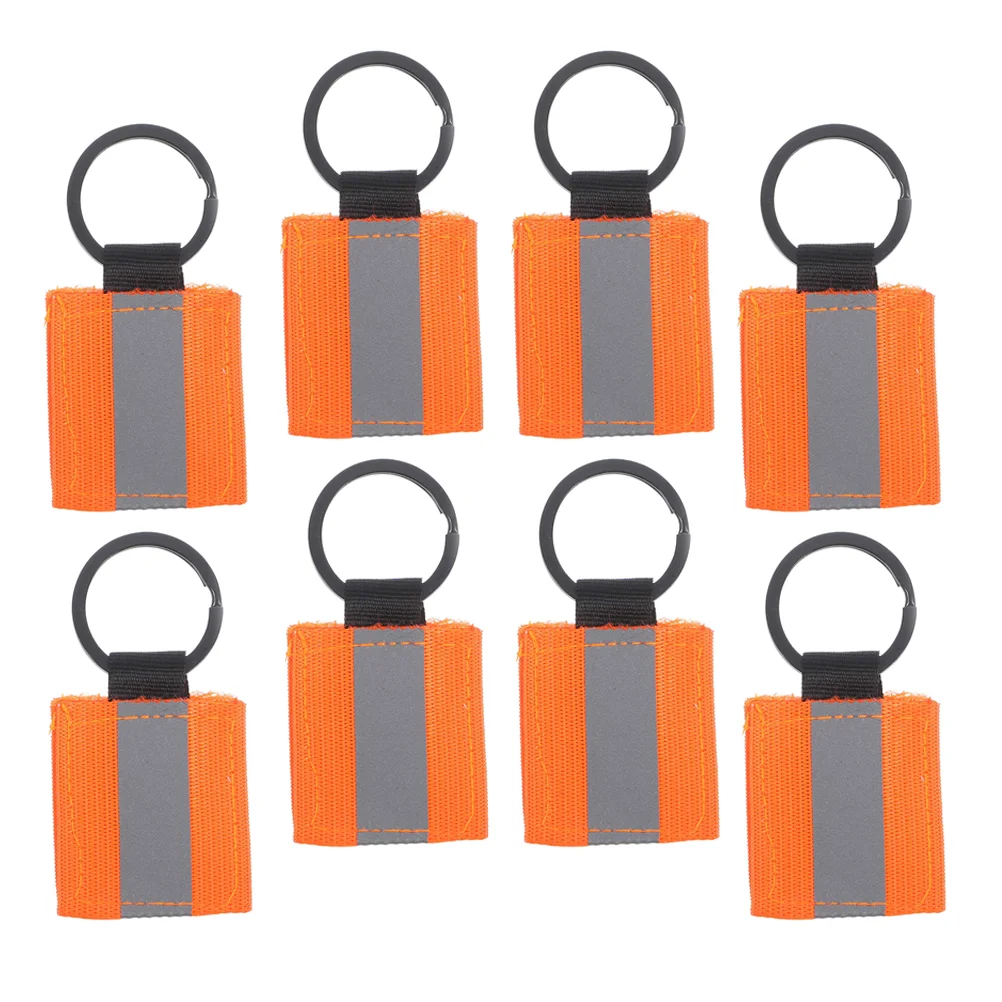 Reflective Keychain Halloween Strip Car Backpack Strap Keyring Safety for Kids of The Lid