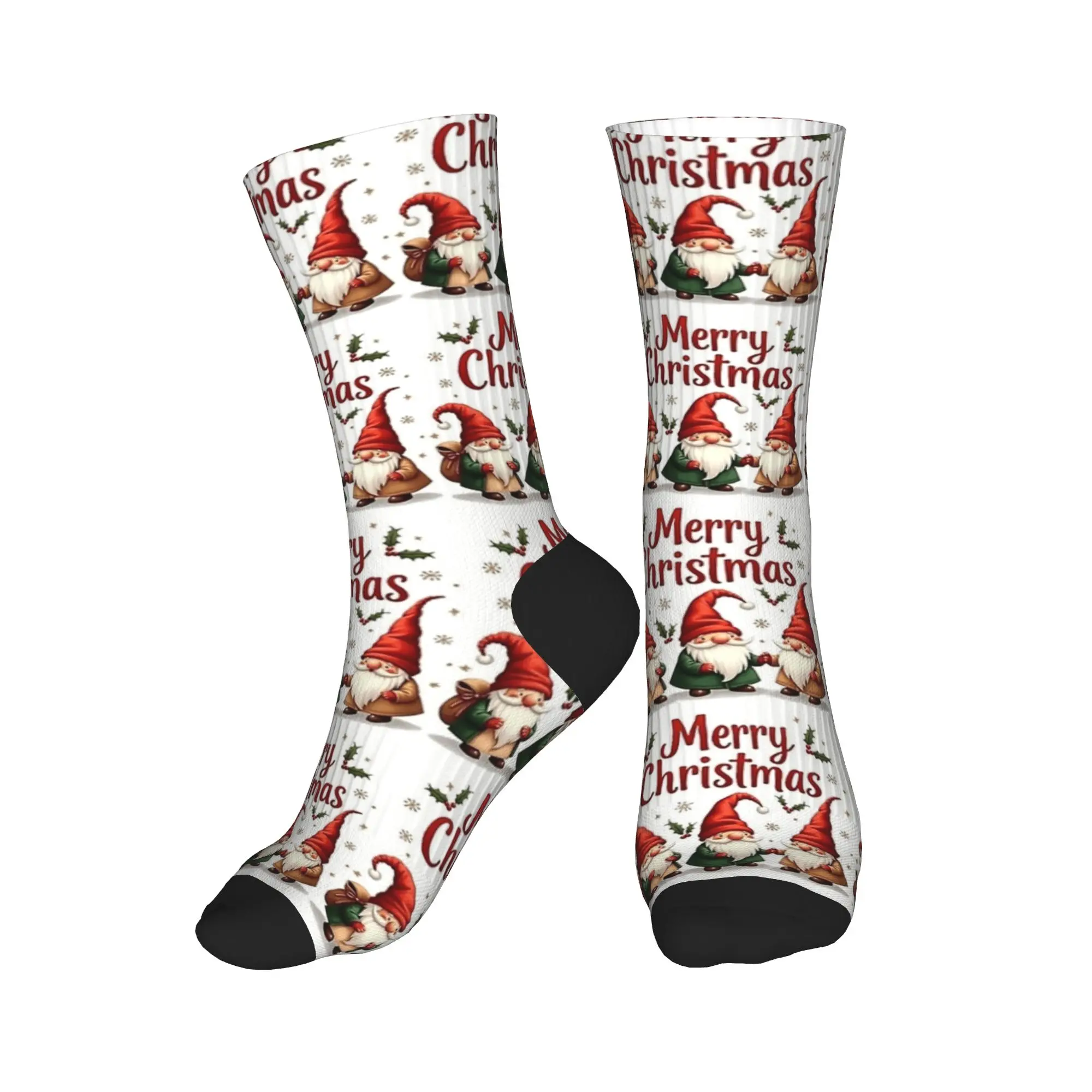 عيد ميلاد سعيد رائعتين عيد الميلاد سعيد التماثيل الجوارب الخريف جوارب الحديثة الكبار الرجال الجوارب المطبوعة في الهواء الطلق عدم الانزلاق الجوارب #2