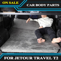 Car inflatable bed trunk sleeping pad fit for JETOUR Traveler T2 car travel bed foldable SUV rear seat mattress