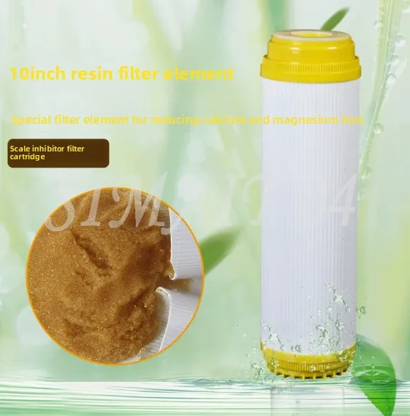 10 Inch Resin Filter Cartridge Softened Pure Water Ion Exchange Removes Descaling/Strong Alkaline Water Purifier System