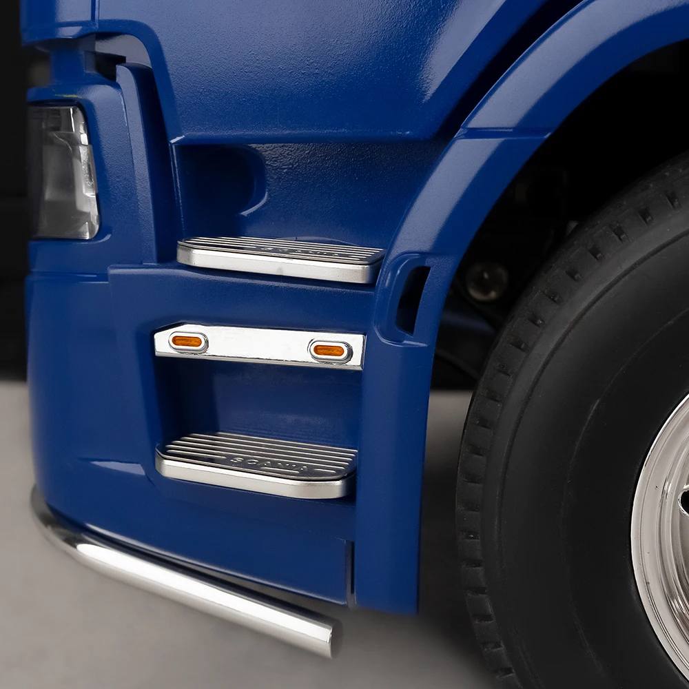 Trinood metal pedal luz pé lâmpada para 1/14 tamiya rc caminhão basculante 770s scania atualizar peças