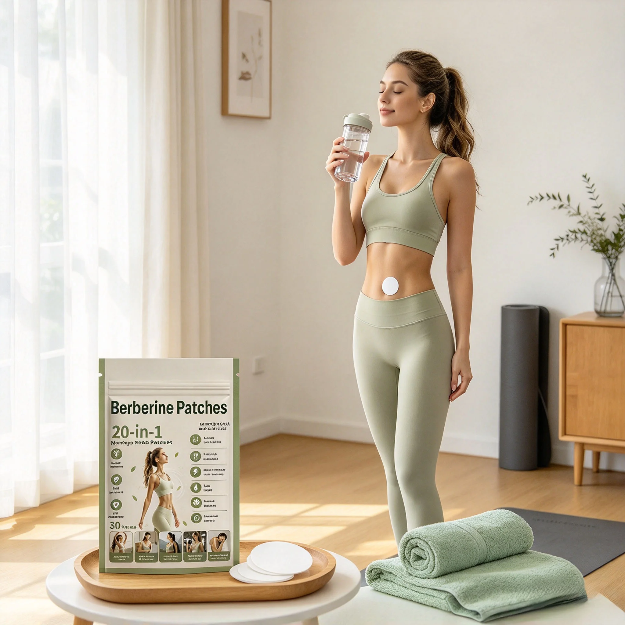 Formula Berberine Patches, Moringa & NAD Infused Skin Patch 30 Pieces, Mild Plant Ingredients for Daily Body Wellness Support