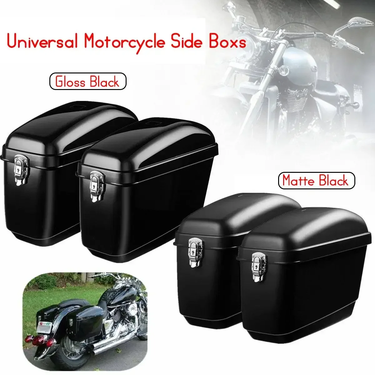 

2pcs Motorcycle Saddlebags Trunk Luggage Brackets Hard Trunk Luggage Bags Brackets for Shadow Vulcan Vstar Cruiser Yamaha BMW