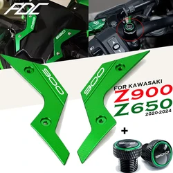 Do Kawasaki Z900 Z 900 Z650 Z 650 ABS SE 2020-2023 2024 Motocyklowa szyba przednia Ekran Dekoracyjna osłona Lustro Otwór Wtyczka