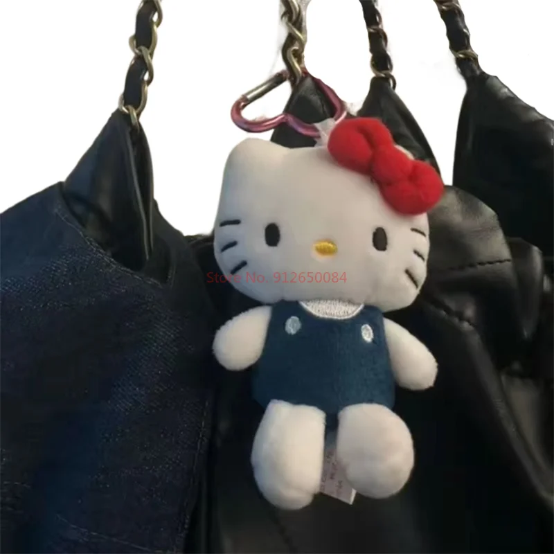 Sanrio Hello Kitty peluche bambola portachiavi ciondolo Cartoon Kawaii peluche portachiavi zaino accessori ragazza regalo giocattoli per bambini