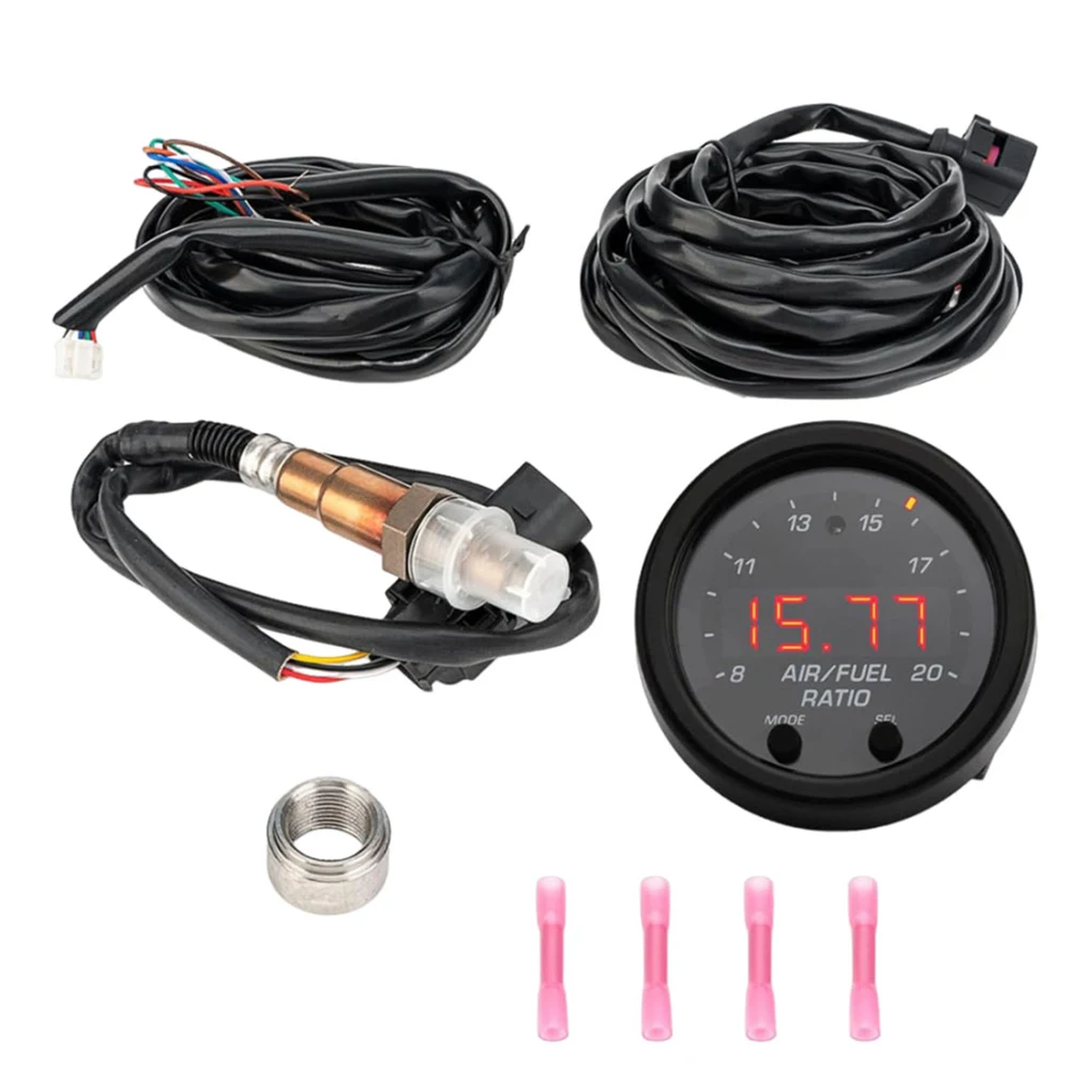 Wideband 02 UEGO Air Fuel Ratio Gauge Kit Ratio Gauge Fuel Ratio Gauge Sensor Wideband Afr Car