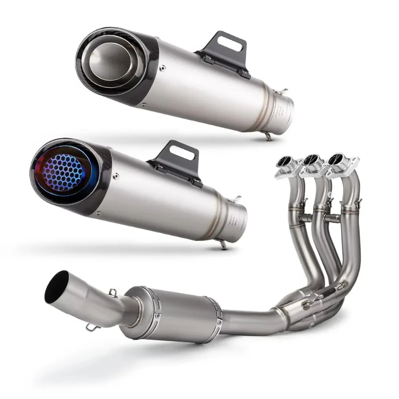 For 2021, 2022, 2023 Trident Tiger 660 Tiger 660 TIGER SPORT 660 Slip on TubeMotorcycle Exhaust Muffler Full System