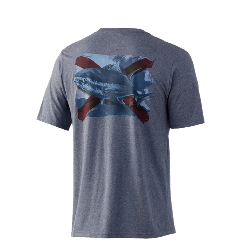 HUK الصيف ملابس الصيد قمصان الصيد قصيرة الأكمام UV حماية تي شيرت Camisa De Pesca UPF 50 المشي لمسافات طويلة تي شيرت