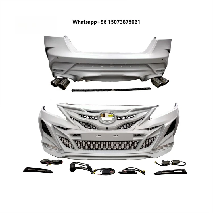 

PP High Quality Body Kit for 2018-2023 Camry Upgraded Khan-style Front Bumper and Rear Bumper Exhaust Molding