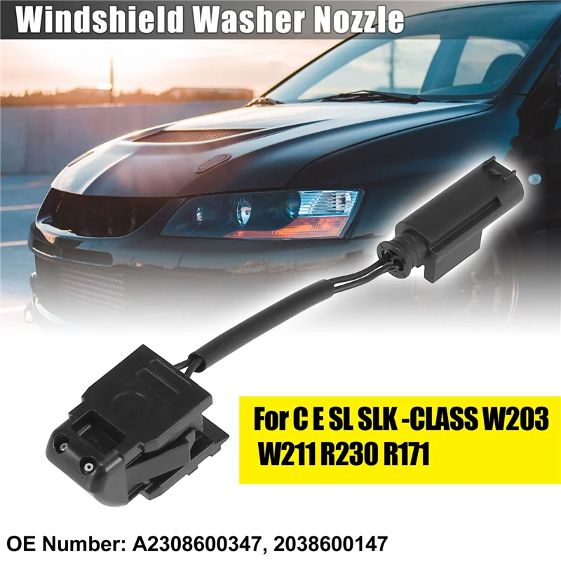 Left or Right Windshield Washer Sprayer Nozzle Jet 2308600347 for C E SL -CLASS W203 W211 R230