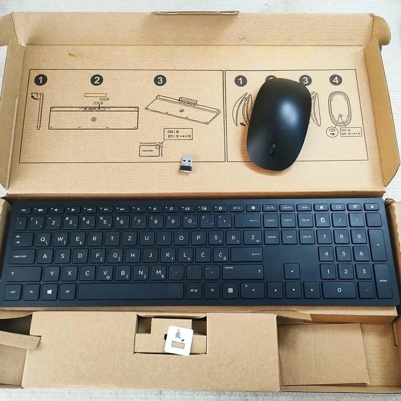 Serbia Layout - HSA-P003K HSA-P003M Wireless combo keyboard and mouse for HP Desktop notebook Convenient Business Office