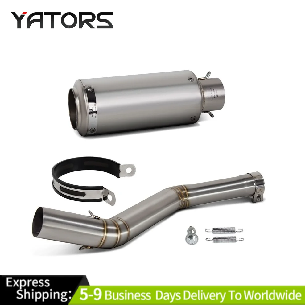 

Slip On For CF-Moto 400NK 650NK 650MT Motorcycle Exhaust System Mid Pipe Muffler Exhausts Pipes