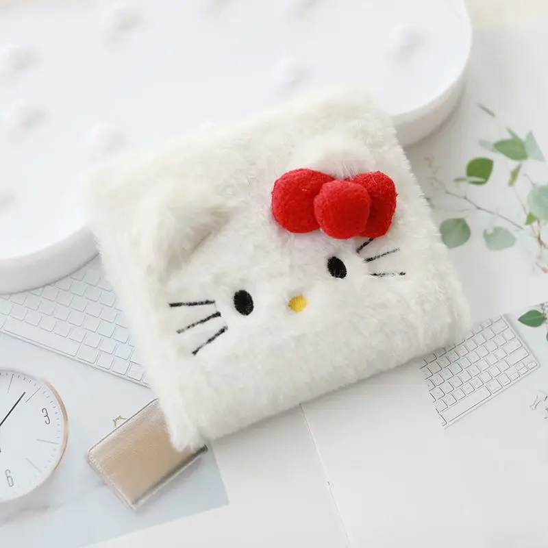 Hello Kitty Cinnamoroll Anime Kawaii Sanrio Plush Tampon Storage Bag Cute Cartoon My Melody Handbag Lovely Toys for Girls