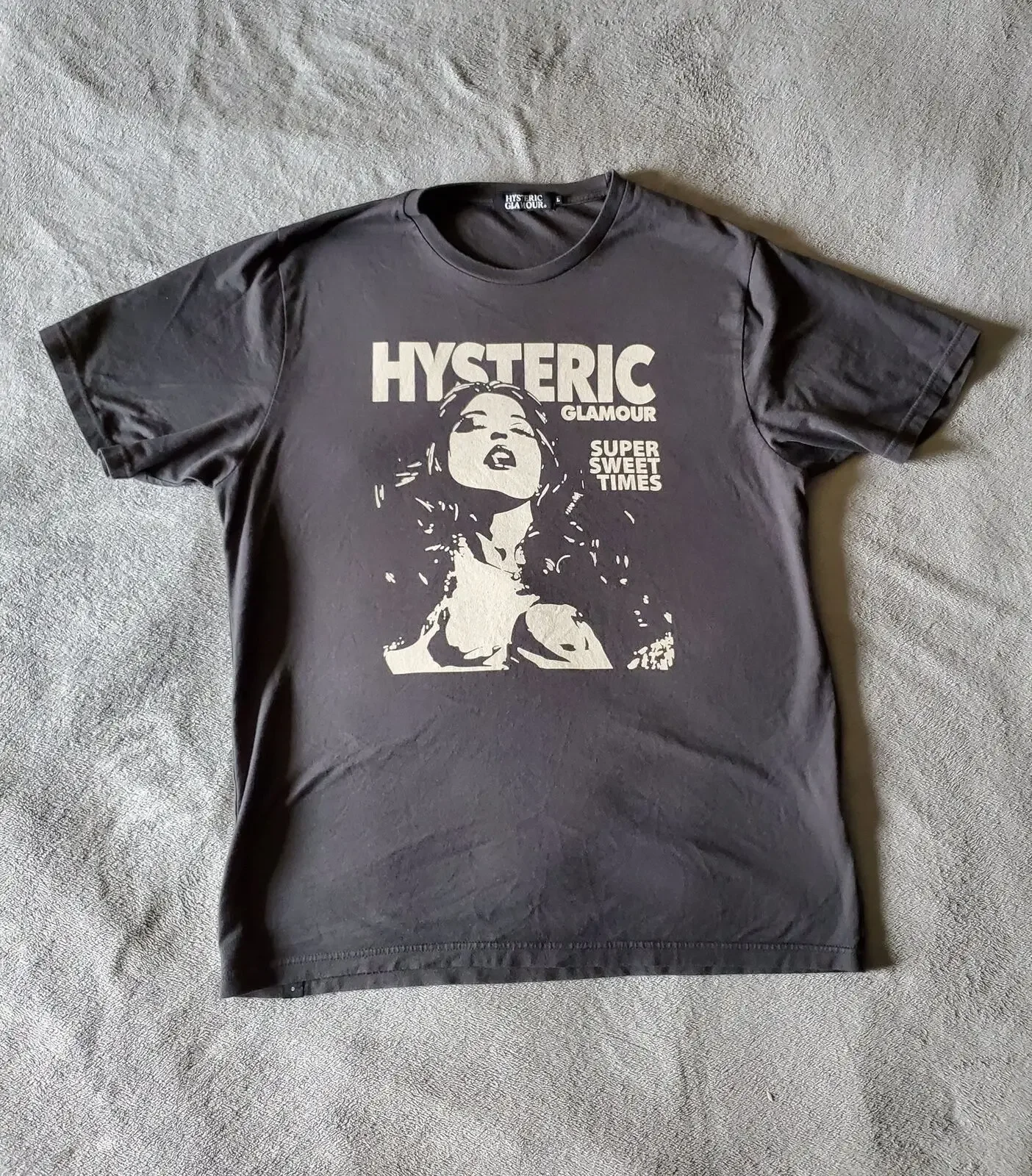 Rare Hysteric Glamour - Super Sweet Times Charcoal T-Shirt classic style NH2720