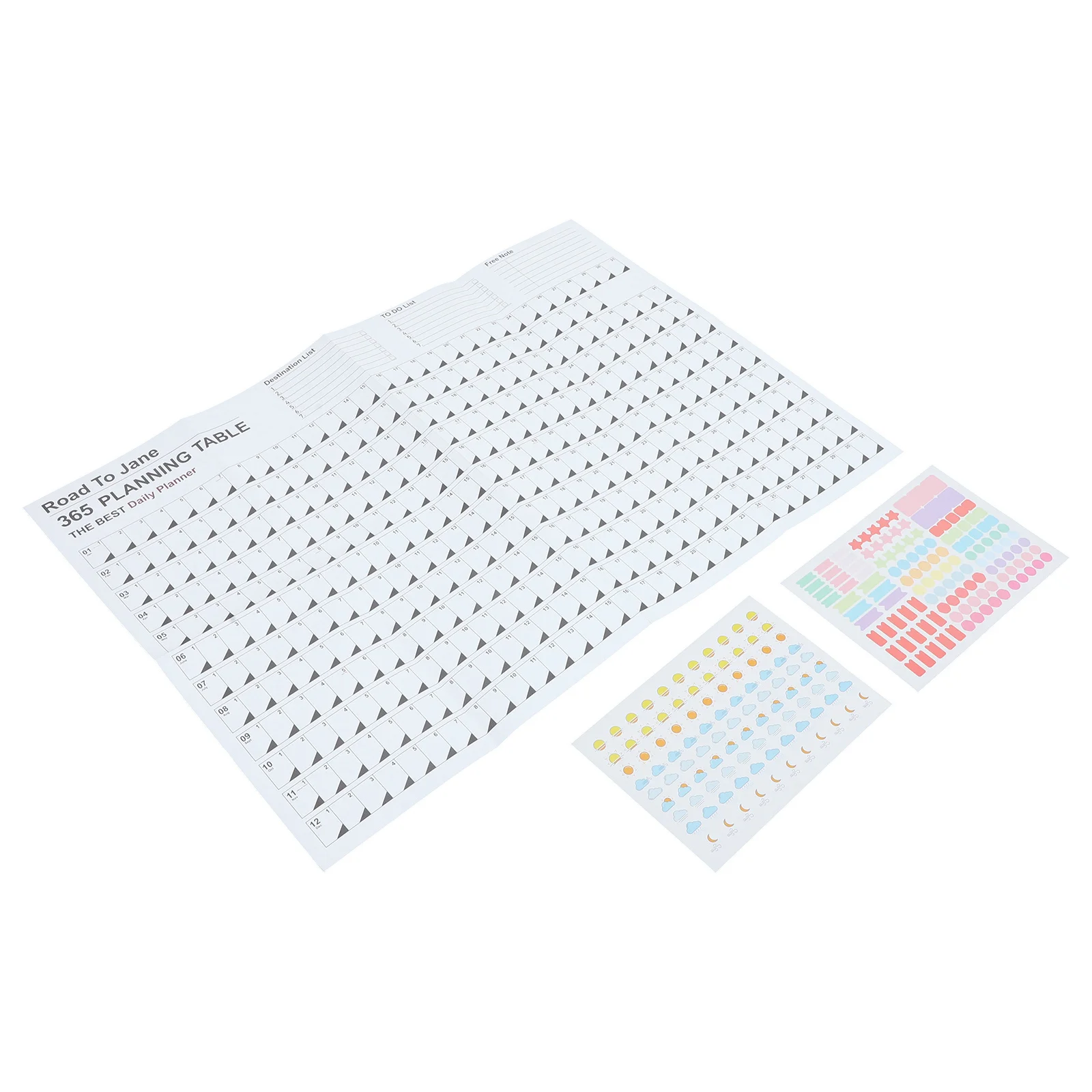 

2024 Wall Calendar Large Yearly Planner Calendar Paper Time Management Sheet Daily Planning Schedule for Office Home School Use