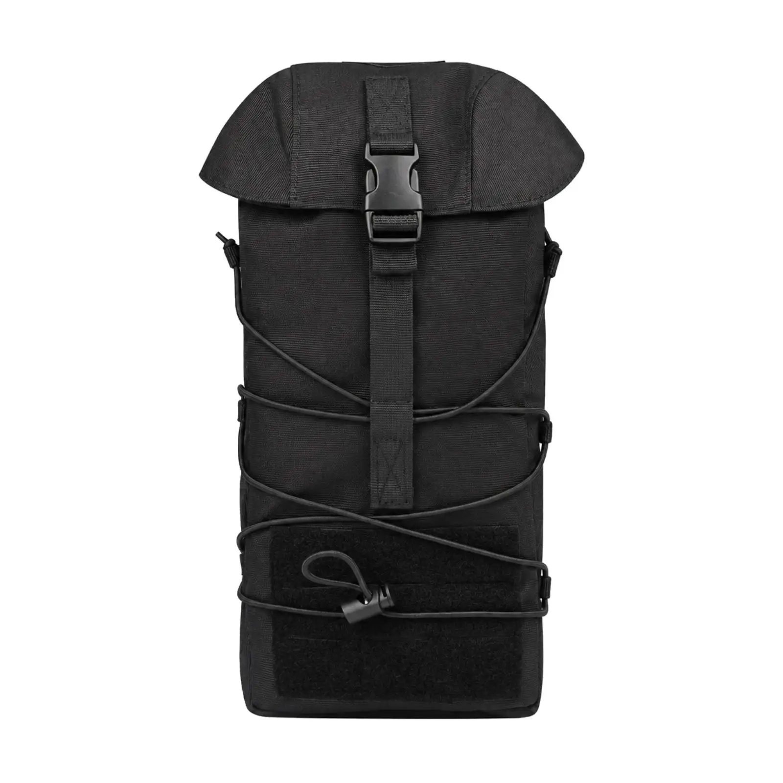 Pouch Utility Storage Bag Nylon with Front Attachment Panel Elastic Cord for Extra Capacity for Load Bearing Vest