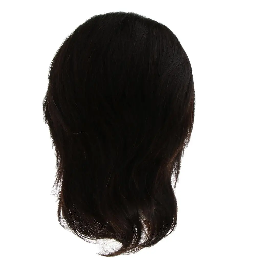 

Манекен-голова для причесок из 100% натуральных человеческих волос, с макияжем, для парикмахеров и обучения в салонах