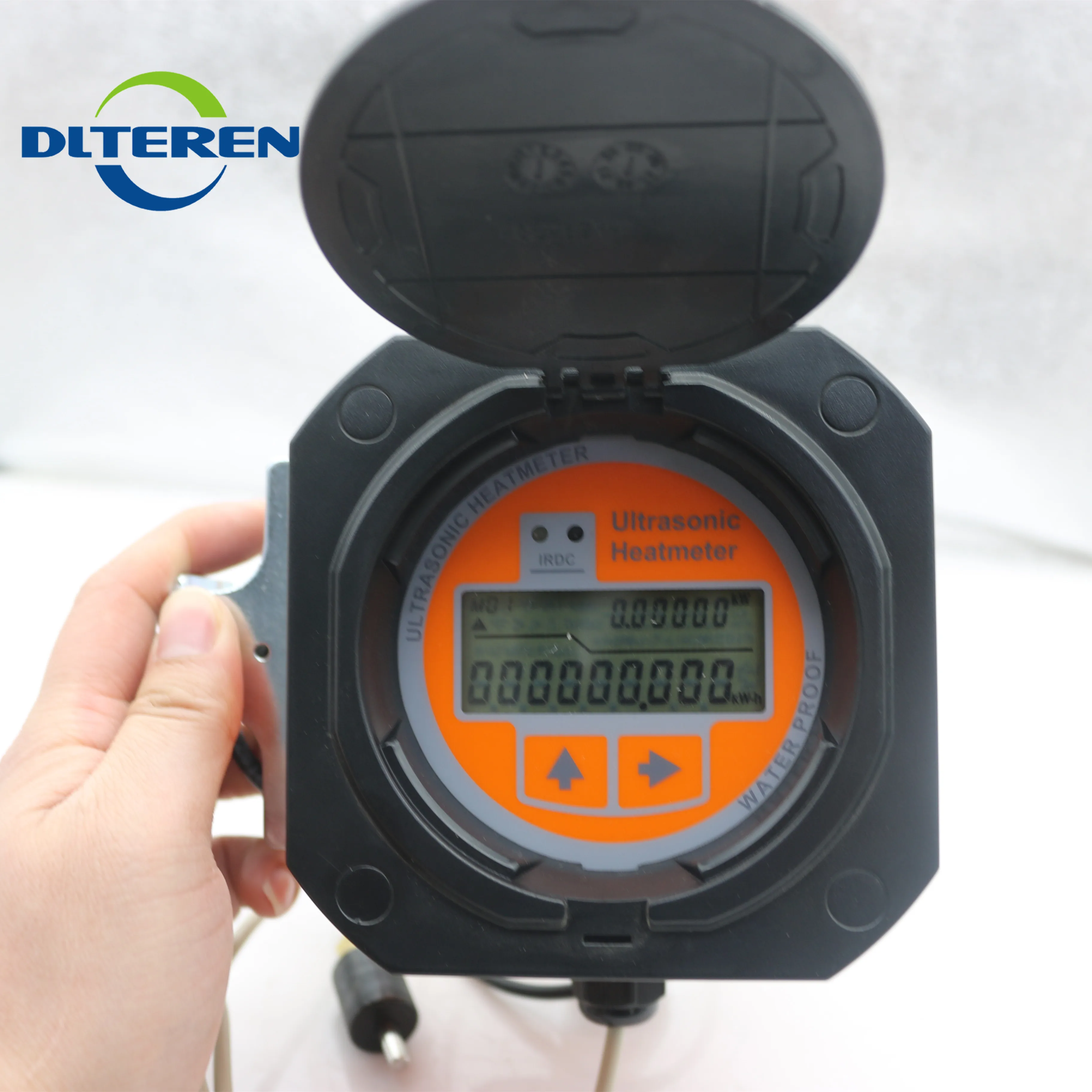 Ultrasonic Water Flowmeter with LCD Display Digital Type for Measuring Water Oil Fluids Customized OEM Support
