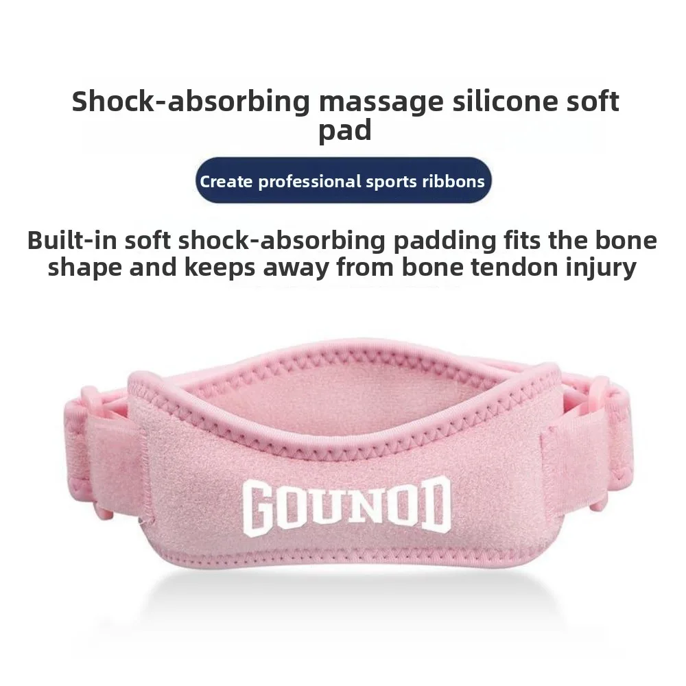 

Cushion Pressure Knee Pads Patella Strap Adjustable Breathable Sport Knee Wrap Pressurize Shock-absorbing Knee Band Brace