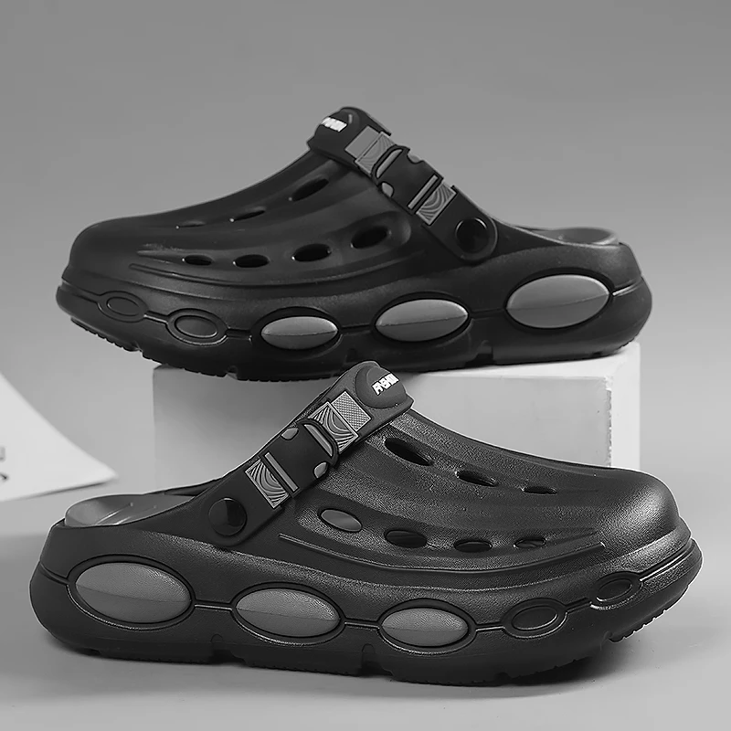 

Summer Breathable Outdoor Clogs For Men Beach Sandals EVA Soft Slippers Slides Men Casual Shoes Male Beach Water Garden Sandals
