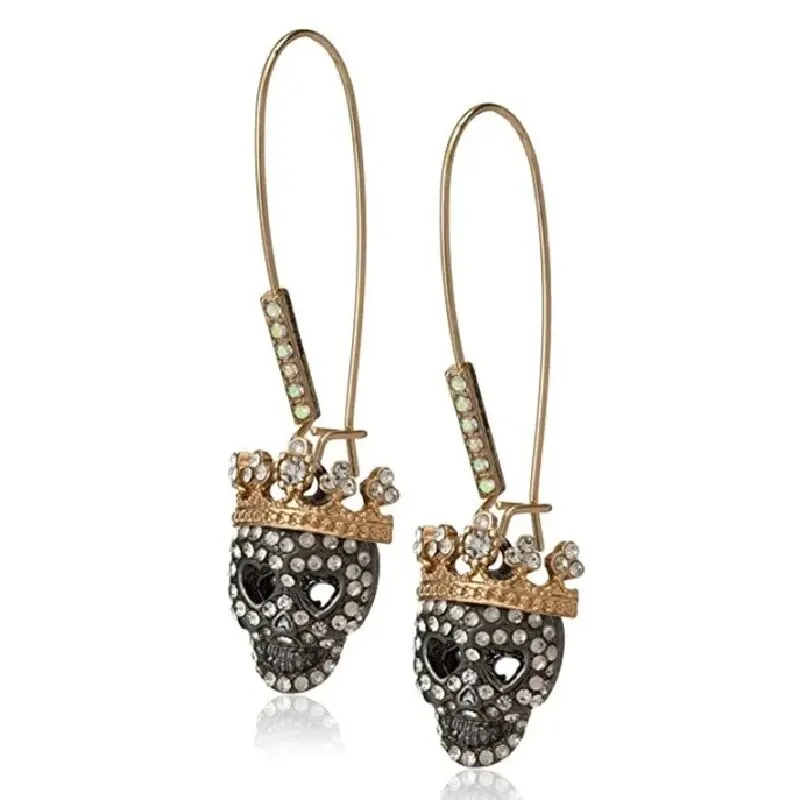 1 Pair Of Classic Retro Style Double Color Full Diamond Circle Simple Lady Earrings image 4